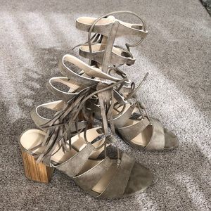 Lace up gladiator sandals